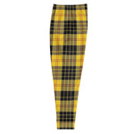 Black/Yellow plaid Joggers