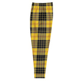 Black/Yellow plaid Joggers