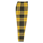 Black/Yellow plaid Joggers