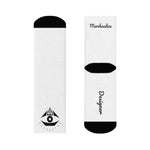 White Merchandize Designer Sockz